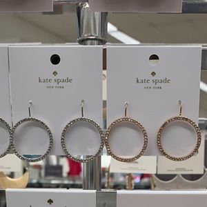 Kate Spade ♠️ crystal hoops